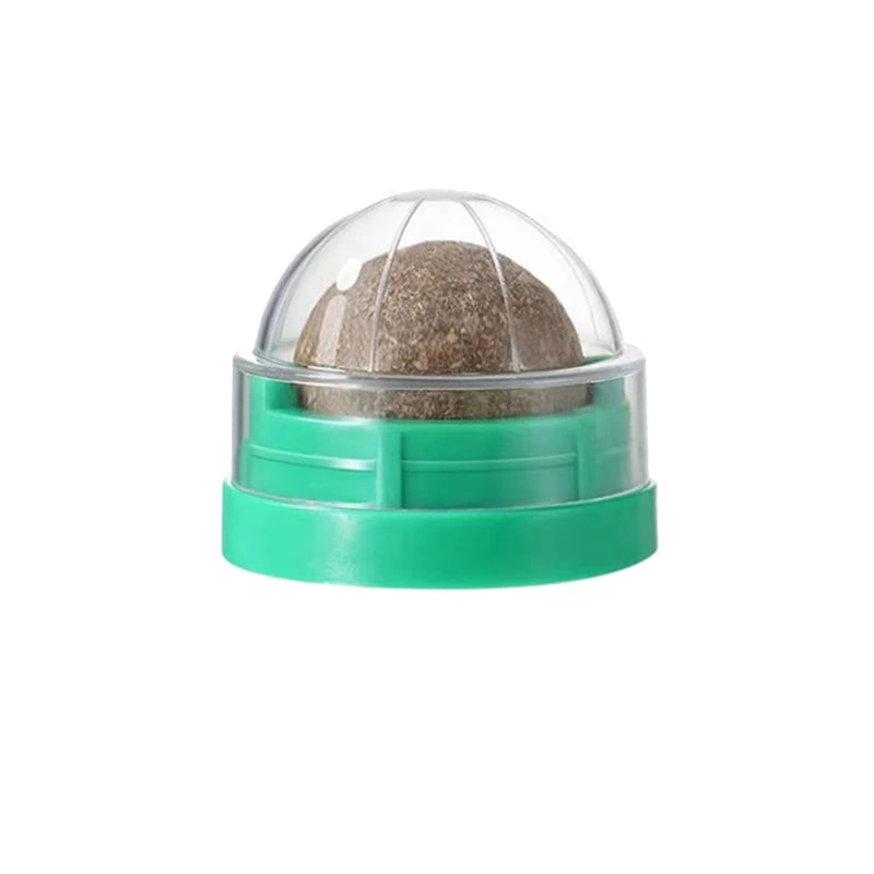 Catnip Balls Funny Lickable Cat Snack Catnip Balls Kitten Playing Chewing Cleaning Teeth Toy for Small Medium Cats Pet Supplies