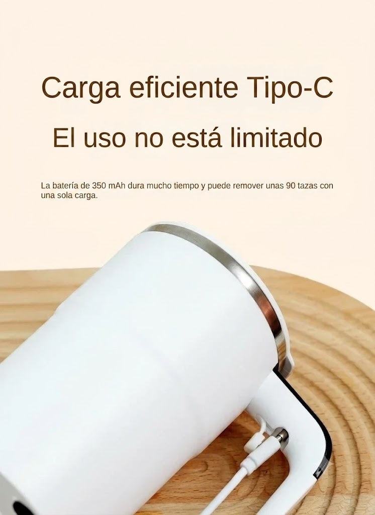 Taza Mezcladora Eléctrica 380ml | Sin Cucharas, Sin Grumos, Sin Derrames