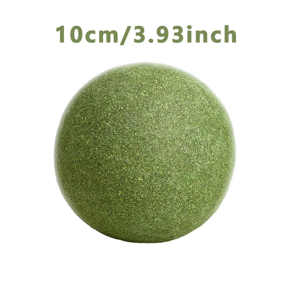 Catnip Balls Funny Lickable Cat Snack Catnip Balls Kitten Playing Chewing Cleaning Teeth Toy for Small Medium Cats Pet Supplies